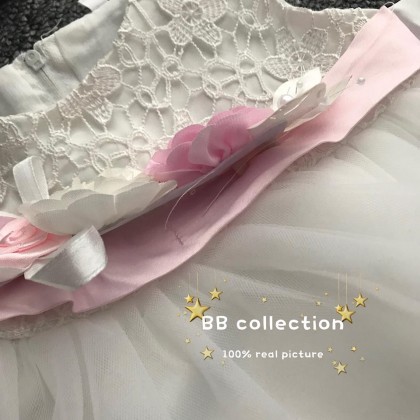 PRINCESS BABY GOWN 414-MY20*4 (W HAIRBAND) 8909 PRINCESS BABY GOWN 414-MY20*4 (W HAIRBAND) 8909