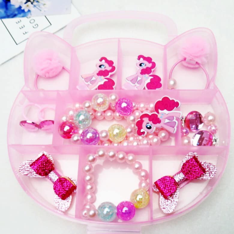 PONY ACCESSORIES FOR GIRL NECKLACE & HAIRCLIP
