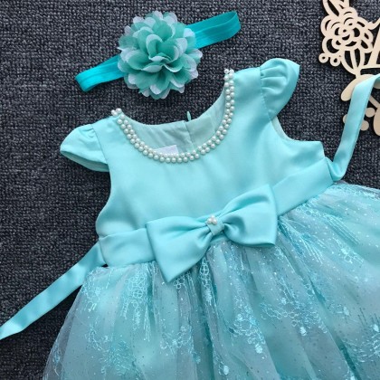 PRINCESS BABY GOWN 577-MY20*4 (W HAIRBAND) 1913