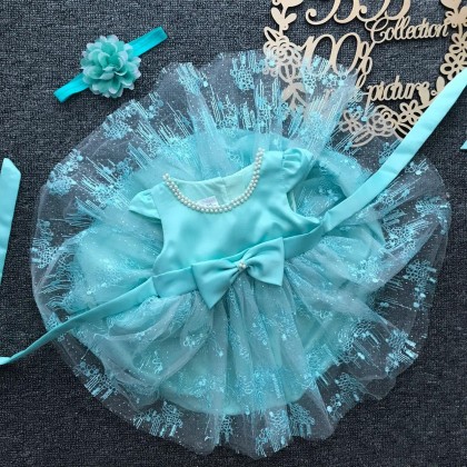 PRINCESS BABY GOWN 577-MY20*4 (W HAIRBAND) 1913