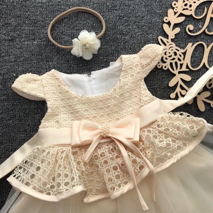 PRINCESS BABY GOWN 583-MY20*4 (W HAIRBAND) 232
