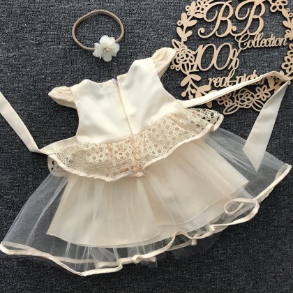 PRINCESS BABY GOWN 583-MY20*4 (W HAIRBAND) 232