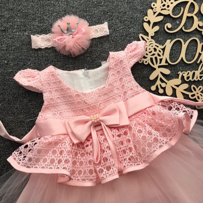 PRINCESS BABY GOWN 583-MY20*4 (W HAIRBAND) 232