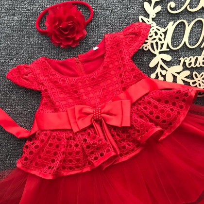 PRINCESS BABY GOWN 583-MY20*4 (W HAIRBAND) 232
