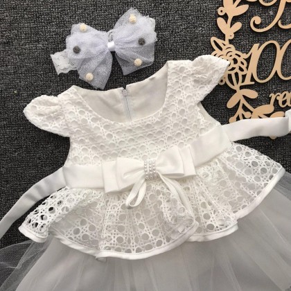 PRINCESS BABY GOWN 583-MY20*4 (W HAIRBAND) 232