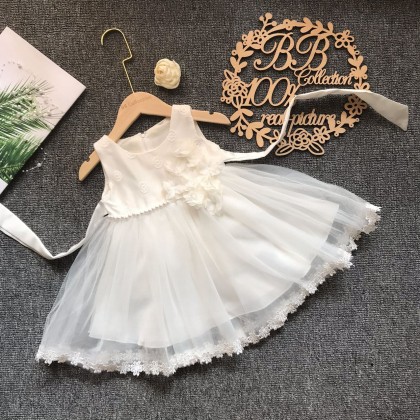 PRINCESS BABY GOWN 584-(W HAIRBAND) 225