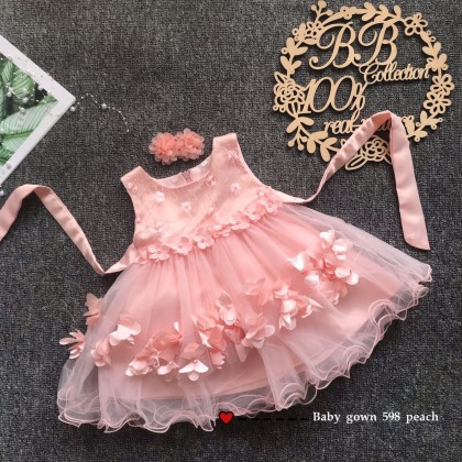 PRINCESS BABY GOWN 598-MY20*4 (W HEADBAND) 1986 PRINCESS BABY GOWN 598-MY20*4 (W HEADBAND) 1986