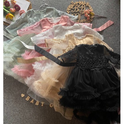 PRINCESS BABY GOWN 680- (W HEADBAND) 88031 PRINCESS BABY GOWN 680- (W HEADBAND) 88031