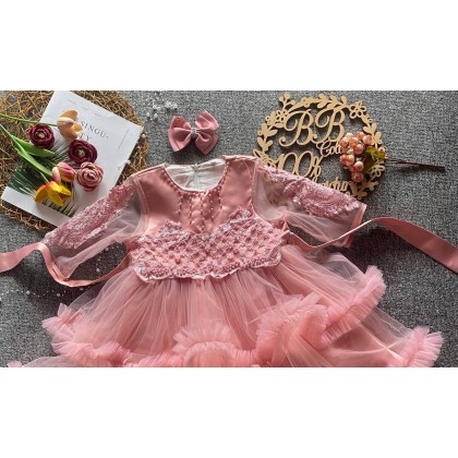 PRINCESS BABY GOWN 680- (W HEADBAND) 88031 PRINCESS BABY GOWN 680- (W HEADBAND) 88031