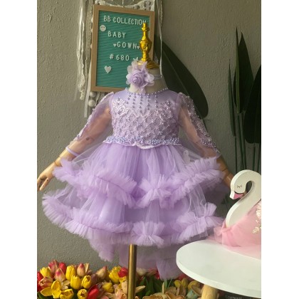 PRINCESS BABY GOWN 680- (W HEADBAND) 88031 PRINCESS BABY GOWN 680- (W HEADBAND) 88031