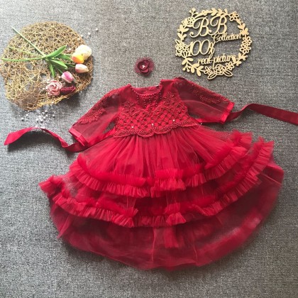 PRINCESS BABY GOWN 680- (W HEADBAND) 88031 PRINCESS BABY GOWN 680- (W HEADBAND) 88031