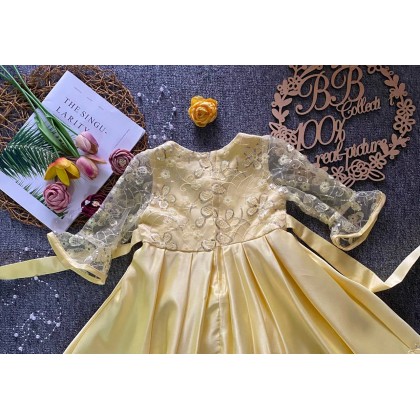 PRINCESS BABY GOWN 808-WITH HEADBAND- [67199] 