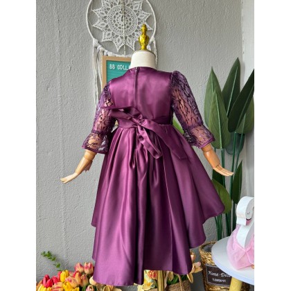 [6M-5Y]PRINCESS BABY GOWN 859- WITH HEADBAND[67516]