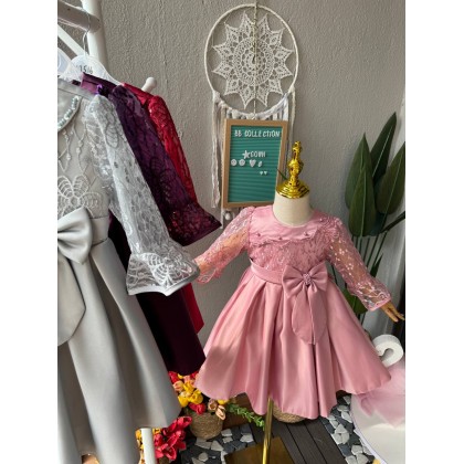 [6M-5Y]PRINCESS BABY GOWN 859- WITH HEADBAND[67516]